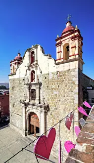 Oaxacan Prints: Sangre de Cristo Church, elevated view, Oaxaca de Juarez, Oaxaca State, Mexico