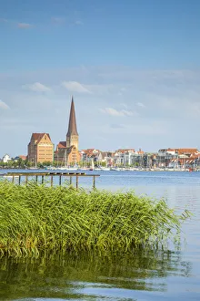 Sankt-Petri-Kirche, Warnow river & Rostock, Baltic Coast Sankt-Petri-Kirche, Warnow river & Rostock, Baltic Coast