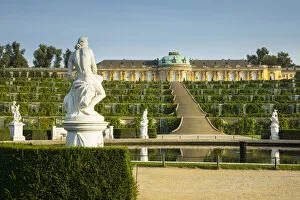 Palaces Gallery: Sanssouci Palace (Schloss Sansouci), Sanssouci Park, Potsdam, Brandenburg, Germany