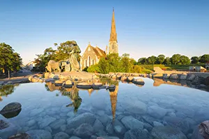Images Dated 30th August 2018: Sant Alban church in Copenhagen, Hovedstaden, Denmark, Northern Europe