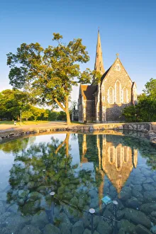 Images Dated 30th August 2018: Sant Alban church in Copenhagen, Hovedstaden, Denmark, Northern Europe