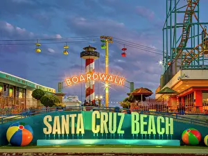 Southwestern Prints: Santa Cruz Beach Boardwalk Amusement Park, Santa Cruz, California, USA