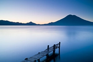 Serene Landscape Prints: Santa Cruz La Laguna, Lake Atitlan, Western Highlands, Guatemala, Central America