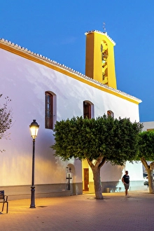 House Of Worship Prints: Santa Gertrudis de Fruitera Church at Dusk