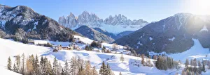 Odle Prints: Santa Magdalena in Funes, South Tyrol region, Trentino Alto Adige, Bolzano district, Italy