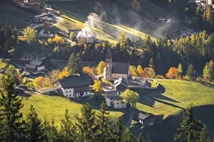 Santa Magdalena village, Funes Valley, South Tyrol, Italy