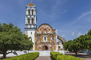 Images Dated 18th May 2020: Santa Maria church, 18th century, Jolalpan, Puebla, Mexico