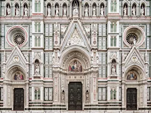 Firenze Prints: Santa Maria del Fiore Cathedral, detailed view, Florence, Tuscany, Italy