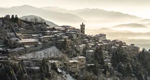 Monastery Gallery: Santa Maria del Monte in winter from the Campo dei Fiori