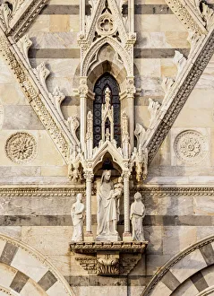 Karol Kozlowski Prints: Santa Maria della Spina Church, detailed view, Pisa, Tuscany, Italy