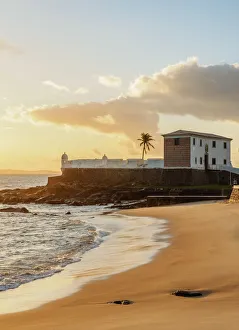 Santa Maria Fort at sunset, Salvador, State of Bahia, Brazil