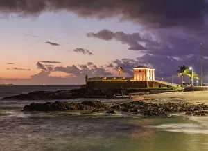 Santa Maria Fort at sunset, Salvador, State of Bahia, Brazil
