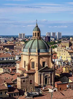 Santuario di Santa Maria della Vita, elevated view, Bologna, Emilia-Romagna, Italy