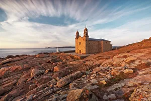 Summer Colours Prints: Santuario de Virxe da Barca, municipality of Muxia, Galicia, Spain (MR)