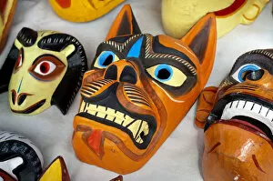 Incan Gallery: Saquisili Market, Wooden Animals Maks For Sale, Wool, Saquisili, Cotopaxi Province
