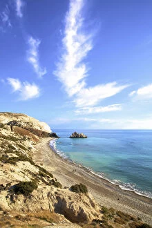 Saracen Rock, Paphos, Cyprus, Eastern Mediterranean Sea