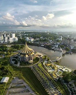 Sarawak River, Kuching, Sarawak, Borneo, Malaysia, Asia