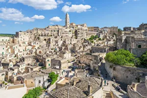 Sassi di Matera, The old town carved out of the rocks, UNESCO World Heritage Site, Matera, Basilicata, Italy
