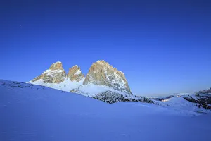 Sassopiatto Prints: Sassopiatto and Sassolungo. Dolomites. Fassa valley Sella Pass Trentino Alto Adige