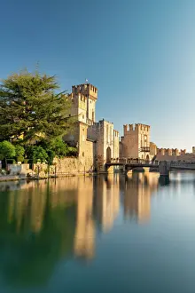 Lago Di Garda Prints: Scaliger Castle, Sirmione, Lake Garda, Brescia province, Lombardy, Italy