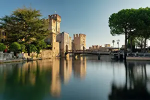 Lago Di Garda Prints: Scaliger Castle, Sirmione, Lake Garda, Brescia province, Lombardy, Italy