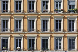 Scene along the Soane River in Lyon France