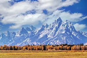 Jackson Hole Prints: Scenic Mountains inside the Park Grand Teton National Park Wyoming, USA