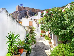Agean Prints: Scenic Streets of old Town, Plaka District, Athens, Greece