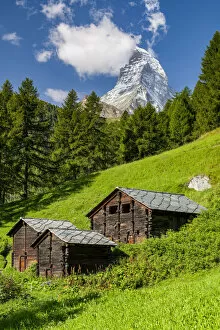 Images Dated 13th September 2021: Scenic summer view over Matterhorn, Zermatt, Valais, Switzerland