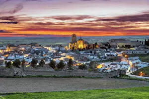 Images Dated 23rd June 2022: Scenic sunset in Belmonte, Castilla-La Mancha, Spain