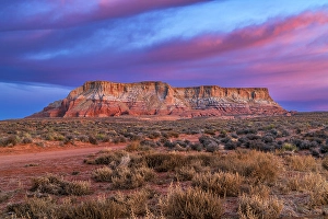 Page Prints: Scenic sunset in the desert landscape near Page, Arizona, USA