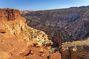 Scenic view of Goosenecks Overlook, Capitol Reef National Park, Utah Scenic view of Goosenecks Overlook, Capitol Reef National Park, Utah