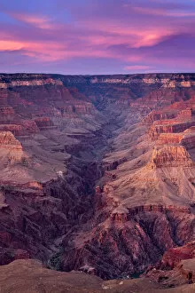 Images Dated 7th January 2020: Scenic view of Grand Canyon at sunset, Yavapai Point, Grand Canyon National Park, Arizona