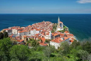 Istrian Prints: Scenic view of Piran, Slovenia
