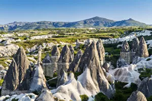 Images Dated 23rd June 2015: Scenic view over Zemi Valley in springtime, Goreme, Cappadocia, Turkey