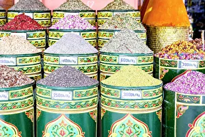 For Sale Prints: Scented spices and herbs, Marrakesh, Morocco