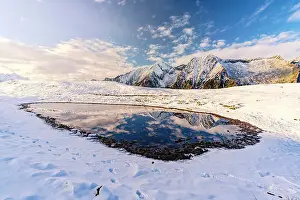 Mountain Peak Prints: Scermendone and Cima di Arcanzo mountains Rhaetian Alps, Lombardy, Italy