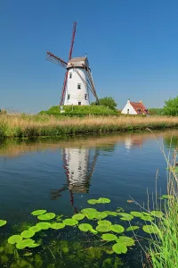 Canal Prints: Schellemolen Windmill, Damme, Belgium
