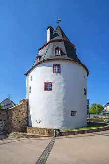 Images Dated 18th June 2020: The Schinderhannes tower at Simmern, Hunsruck, Rhineland-Palatinate, Germany