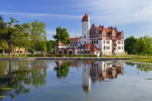 Schloss Basedow Castle, Mecklenburg Switzerland, Mecklenburg-Western Pomerania, Germany
