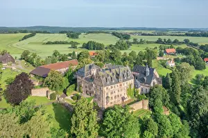 Schlosser Prints: Schloss Eisenbach near Lauterbach in morning light, Hesse, Germany