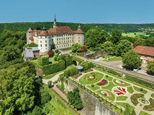 Baden Wuerttemberg Prints: Schloss Langenburg Castle, Langenburg, Hohenlohe, Baden-Württemberg, Germany
