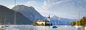 Schloss Ort on Lake Traunsee, Gmunden, Salzkammergut, Upper Austria, Austria