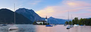 Schloss Ort on Lake Traunsee, Gmunden, Salzkammergut, Upper Austria, Austria
