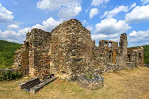 Schmidtburg castle, Hahnenbach valley, Schneppenbach, Hunsruck, Rhineland-Palatine, Germany
