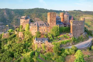 Oberwesel Prints: Schonburg Castle, Oberwesel, Rhine valley, Rhineland-Palatinate, Germany