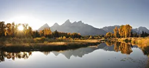 Schwabacher Landing on the Snake River, Teton Range, Grand Teton National Park, Wyoming