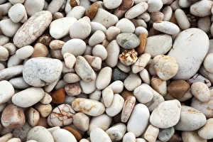 Textures Prints: Sciacca beach, Sicily, Italy. Stones on the beach