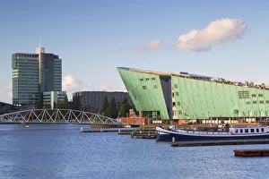 Oosterdok Prints: Science Centre NEMO in Oosterdok (East Dock), Amsterdam, Netherlands