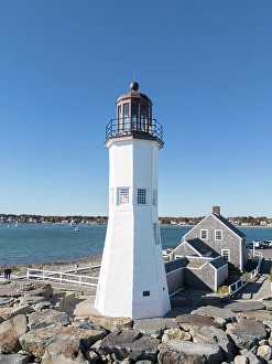 Atlantic Coast Prints: Scituate Lighthouse, Massachusetts, New England, USA
